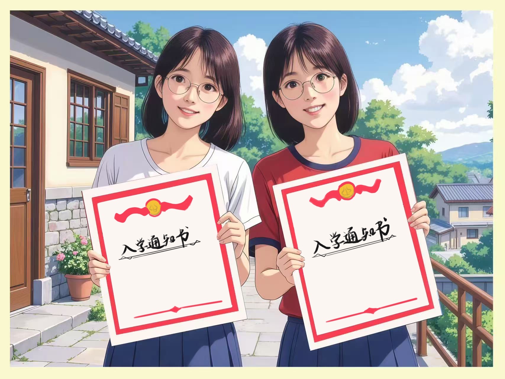 双胞胎姐妹求学路